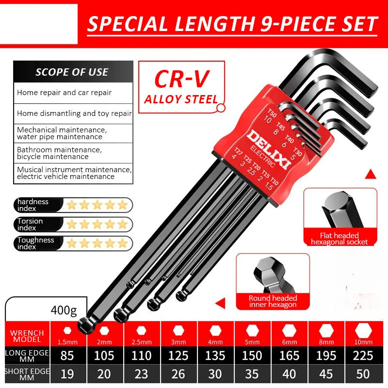 Precision Hex Wrench Set
