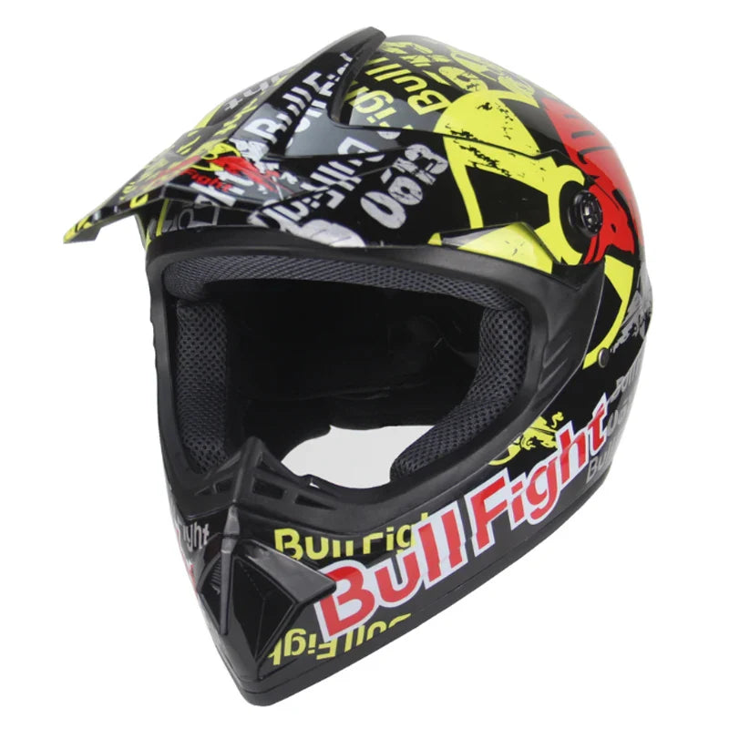 Orange Off-Road Safety Helmet