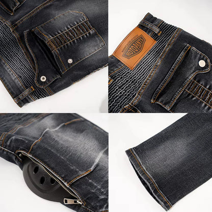 Motorcycle Jeans Pants Motorbike Touring Trousers Stretch Motocross Pants for Riding Safety CE Certified Protective Gear