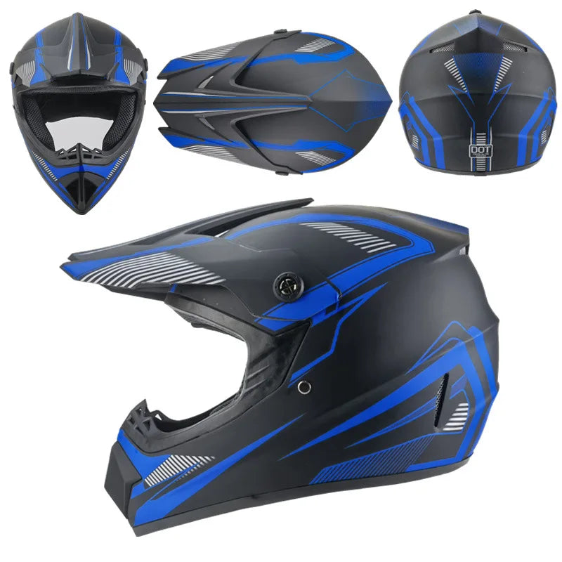 Orange Off-Road Safety Helmet
