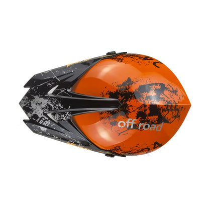 Orange Off-Road Safety Helmet