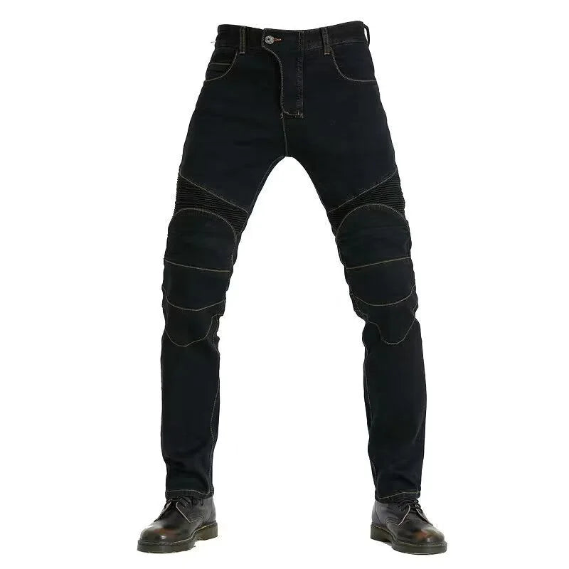 Rider Embroidered Protective Jeans