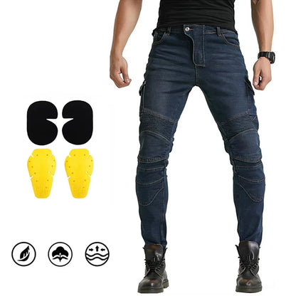 Motorcycle Jeans Pants Motorbike Touring Trousers Stretch Motocross Pants for Riding Safety CE Certified Protective Gear