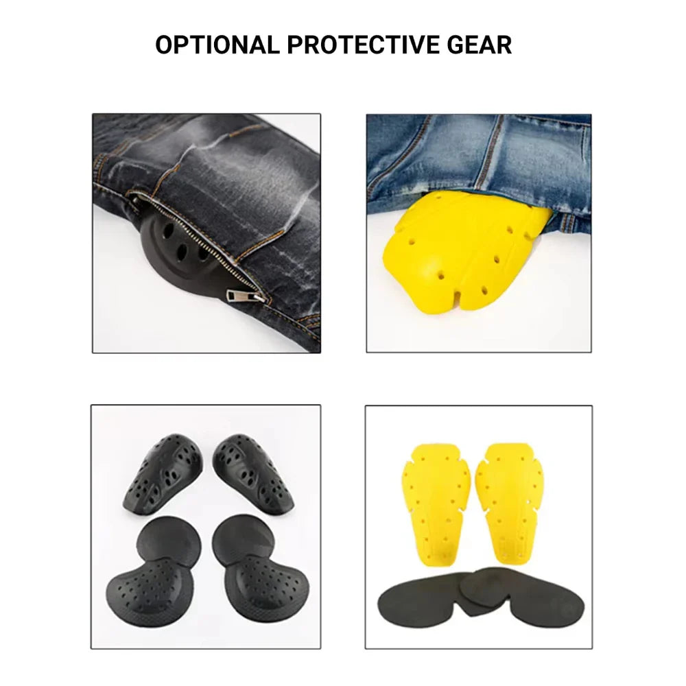 Motorcycle Jeans Pants Motorbike Touring Trousers Stretch Motocross Pants for Riding Safety CE Certified Protective Gear