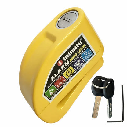 Falante Motorcycle Scooter Disc Brake Lock Bicycle Anti-theft Wheel Disc Brake Lock waterproof Security Alarm Protection 6 Color
