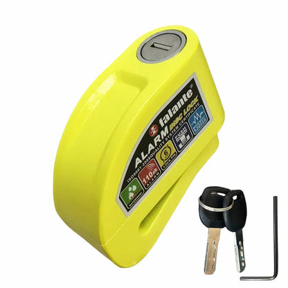 Falante Motorcycle Scooter Disc Brake Lock Bicycle Anti-theft Wheel Disc Brake Lock waterproof Security Alarm Protection 6 Color