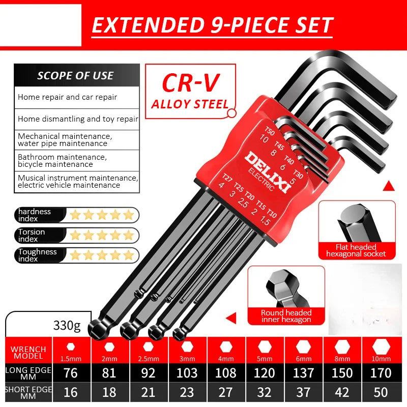 Precision Hex Wrench Set