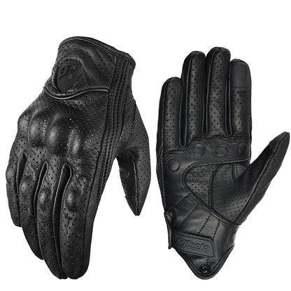 Vintage Leather Motorcycle Gloves