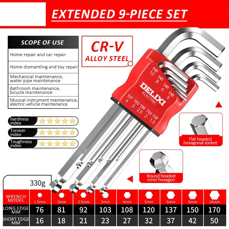 Precision Hex Wrench Set