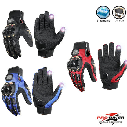 Racing Motorcycle Gloves with Protection