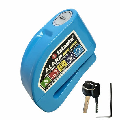 Falante Motorcycle Scooter Disc Brake Lock Bicycle Anti-theft Wheel Disc Brake Lock waterproof Security Alarm Protection 6 Color