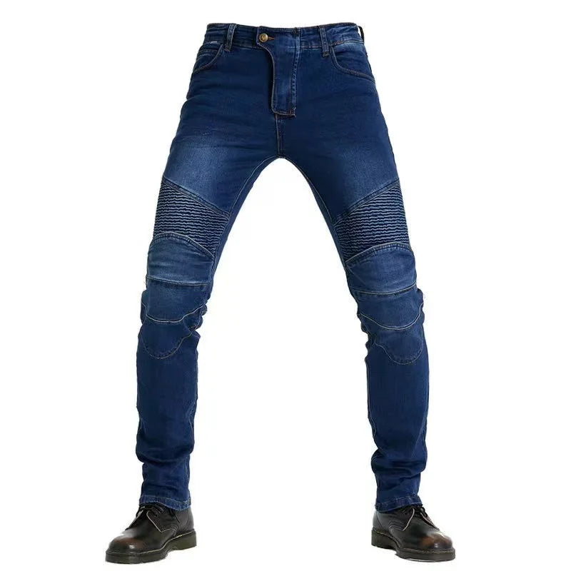 Rider Embroidered Protective Jeans