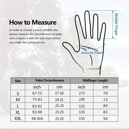 Breathable Full Finger Motorcycle Gloves