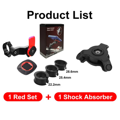 Shock-absorbing Motorcycle Phone Mount