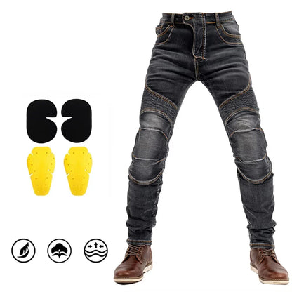 Motorcycle Jeans Pants Motorbike Touring Trousers Stretch Motocross Pants for Riding Safety CE Certified Protective Gear