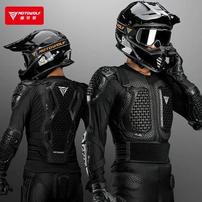 Motowolf Motorcycle Jacket Men Moto Body Armor MX Armor Motocross Racing Jacket CE Approval Motorbike Moto Protection Gears