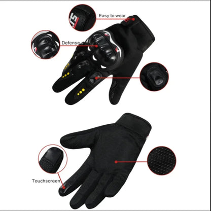 Knight Racing Full Finger Gloves