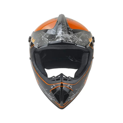 Orange Off-Road Safety Helmet