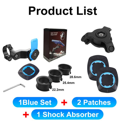 Shock-absorbing Motorcycle Phone Mount