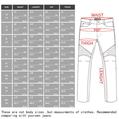 Motorcycle Jeans Pants Motorbike Touring Trousers Stretch Motocross Pants for Riding Safety CE Certified Protective Gear