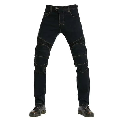 Rider Embroidered Protective Jeans