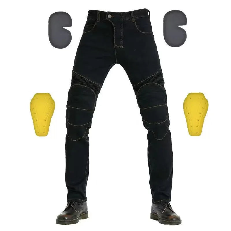 Rider Embroidered Protective Jeans