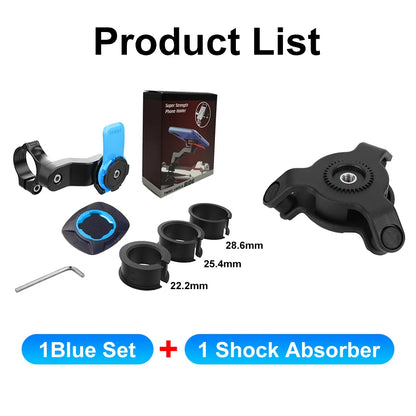 Shock-absorbing Motorcycle Phone Mount