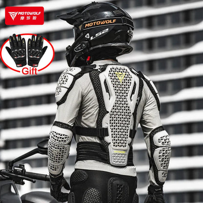 Motowolf Motorcycle Jacket Men Moto Body Armor MX Armor Motocross Racing Jacket CE Approval Motorbike Moto Protection Gears
