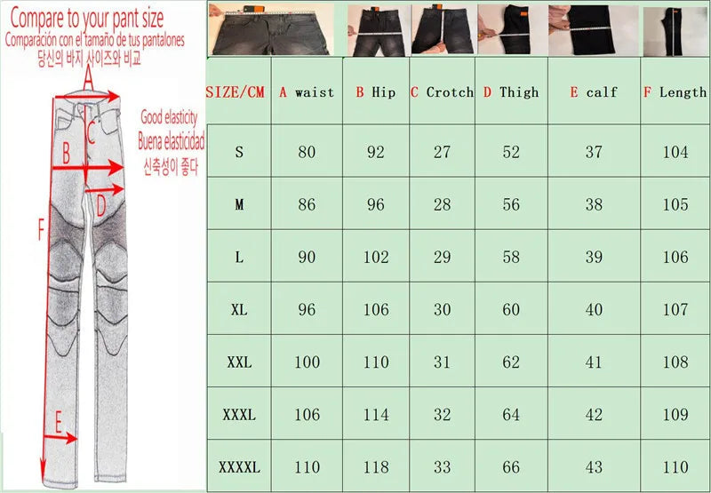 Rider Embroidered Protective Jeans