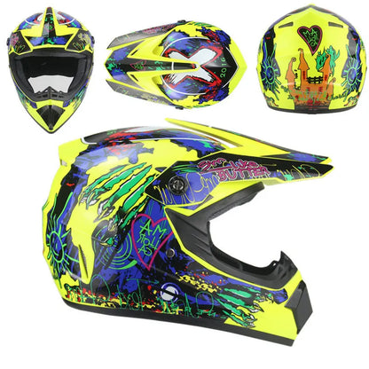 Orange Off-Road Safety Helmet