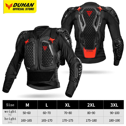 Motowolf Motorcycle Jacket Men Moto Body Armor MX Armor Motocross Racing Jacket CE Approval Motorbike Moto Protection Gears