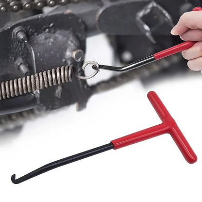 CAER Motorcycle Exhaust Spring Hook T Shaped Handle Exhaust Pipe Spring Puller Installer Hooks Repair Tool for Springs Removal